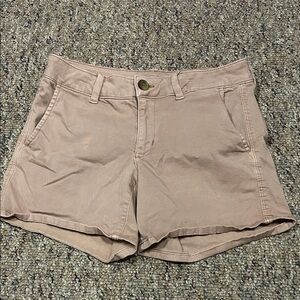 American Eagle Outfitters Women's Pinkish Beige Cargo Shorts